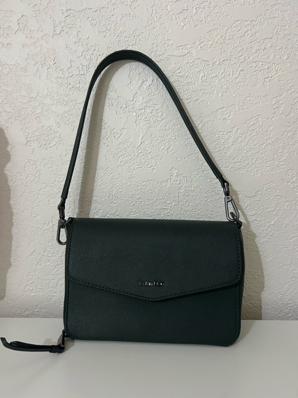 Calvin Klein Dark Green Shoulder Bag